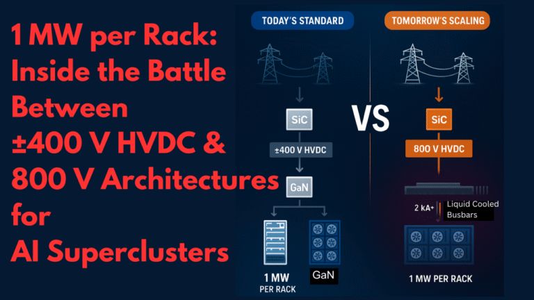 1 Megawatt per Rack: Inside the Battle Between ±400 V HVDC and 800 V ...